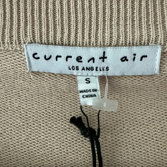 Beige Knotted Sweater with Striped Sleeve - Picture 9 of 11